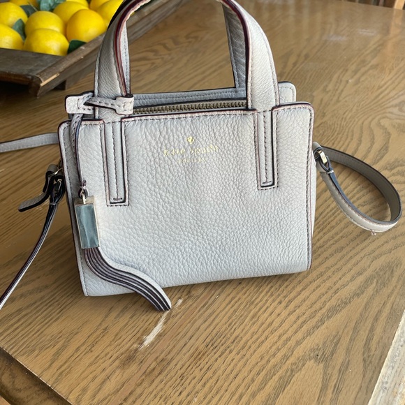 Kate Spade Gray Crossbody Bag with Pebbled Finish - Picture 2 of 8